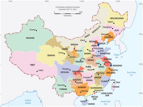 China: Province Capitals .